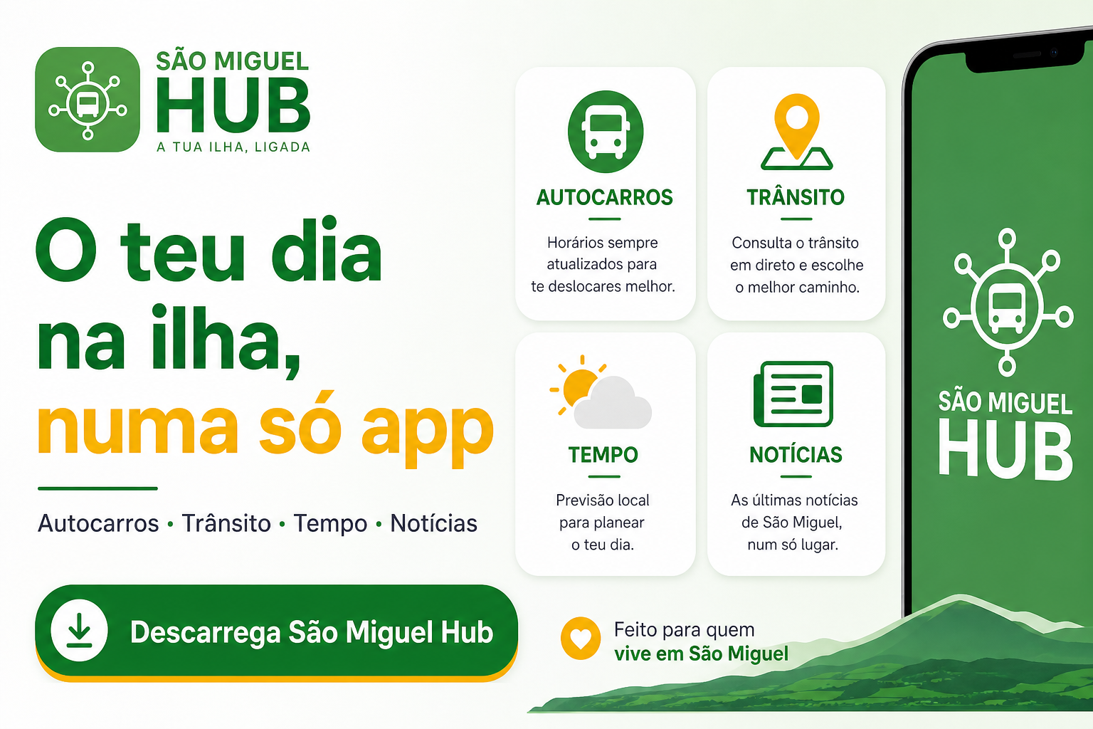 São Miguel Hub chega para reunir a ilha numa só app