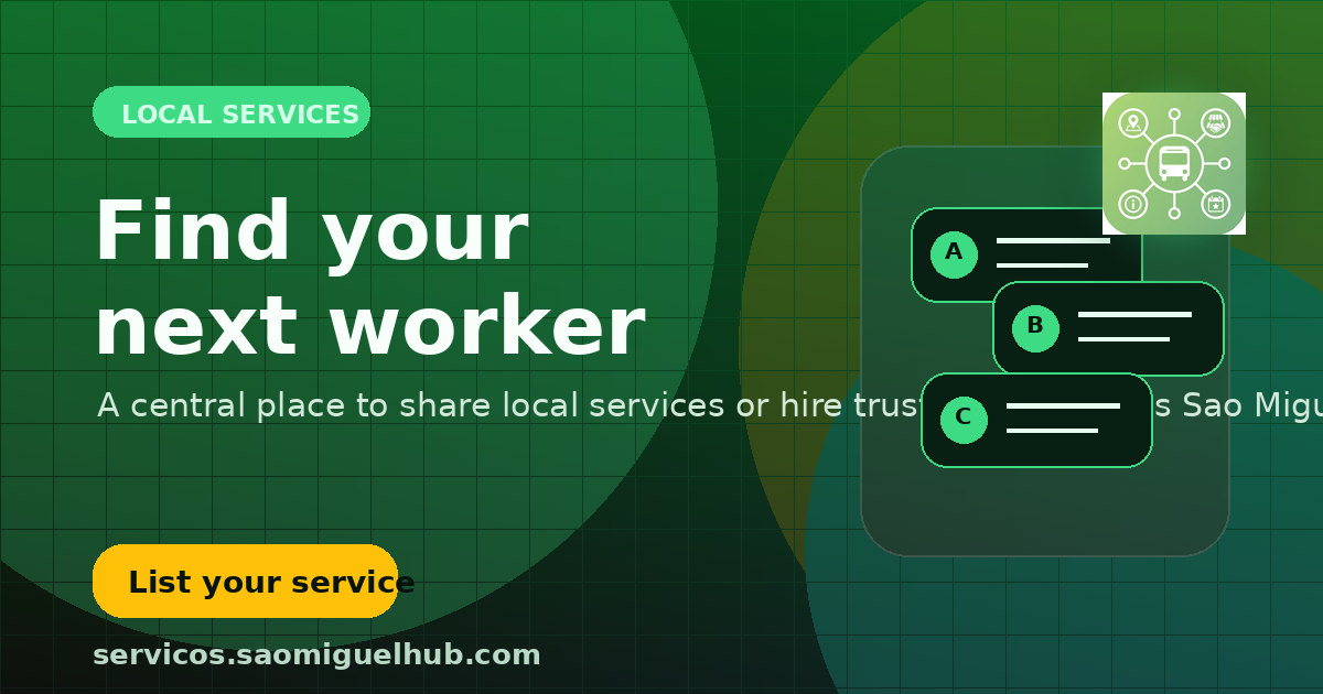São Miguel Hub puts local services at the center