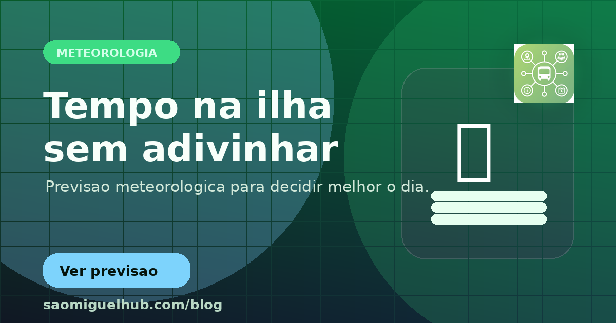 Meteorologia para São Miguel